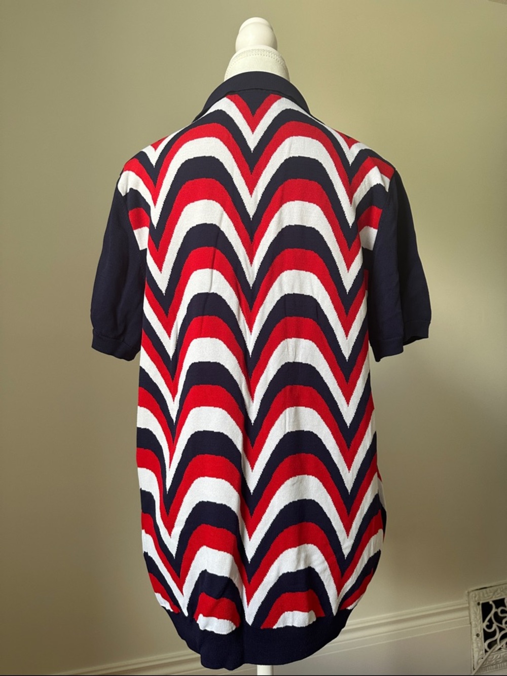 PAISLEY & GRAY Men's Eagle Wave Preppy Retro Slim Fit Polo Golf Shirt Large - Picture 3 of 6
